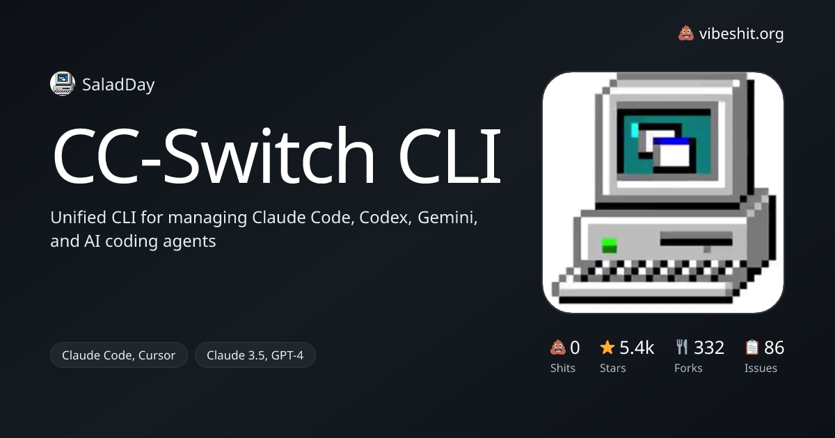 CC-Switch CLI - Vibe Shit