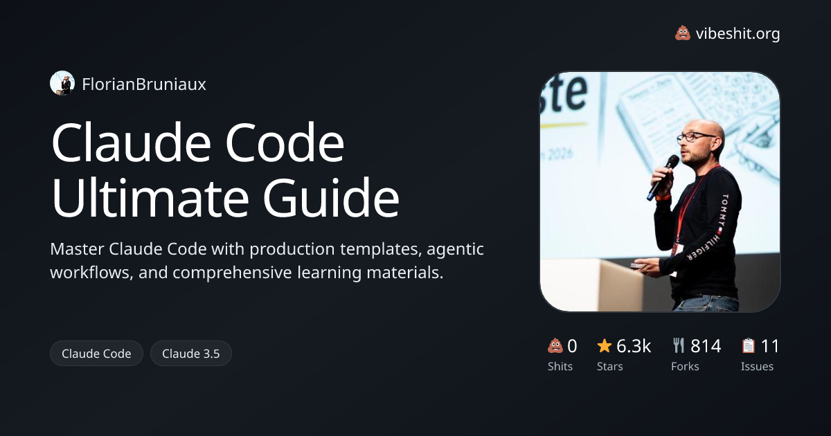 Claude Code Ultimate Guide - Vibe Shit