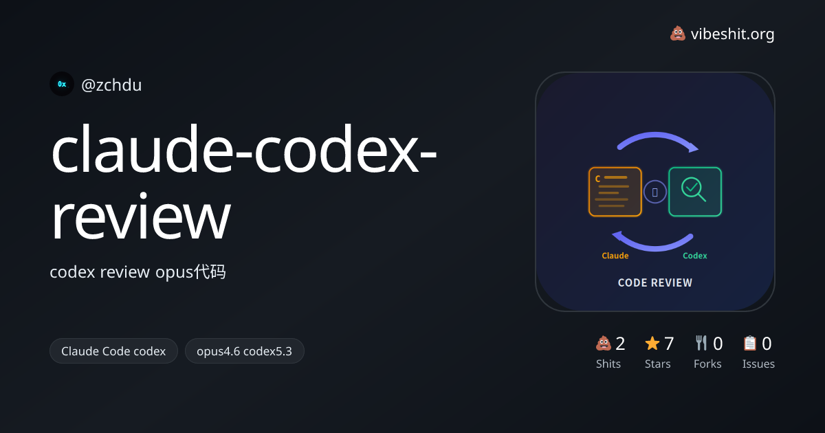 claude-codex-review - Vibe Shit