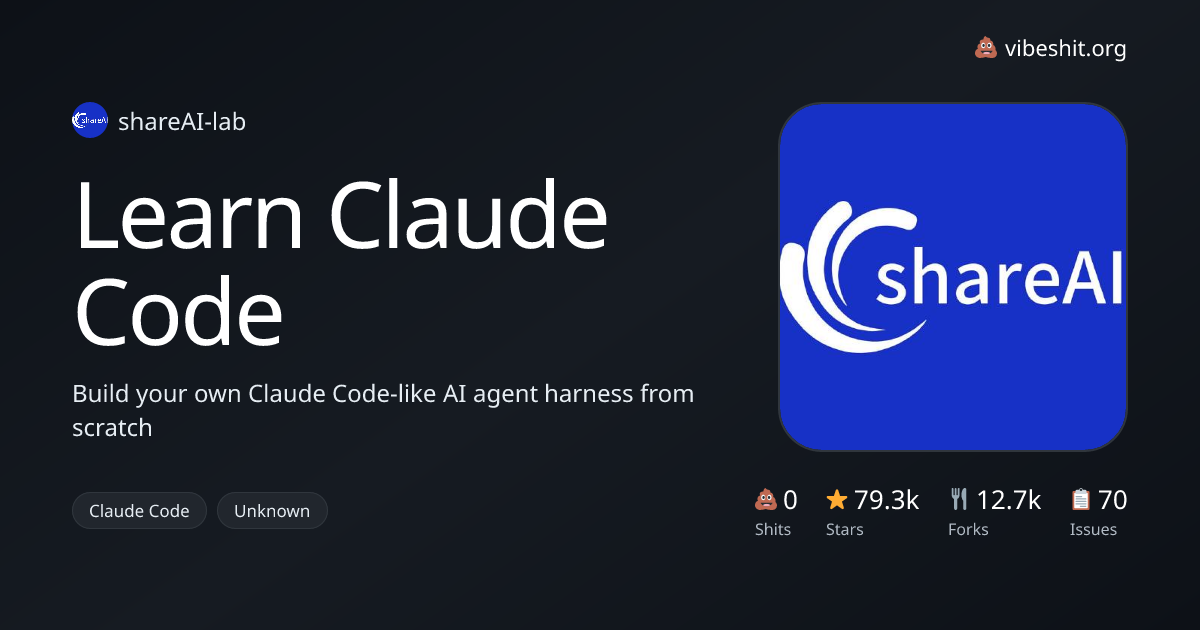 Learn Claude Code - Vibe Shit