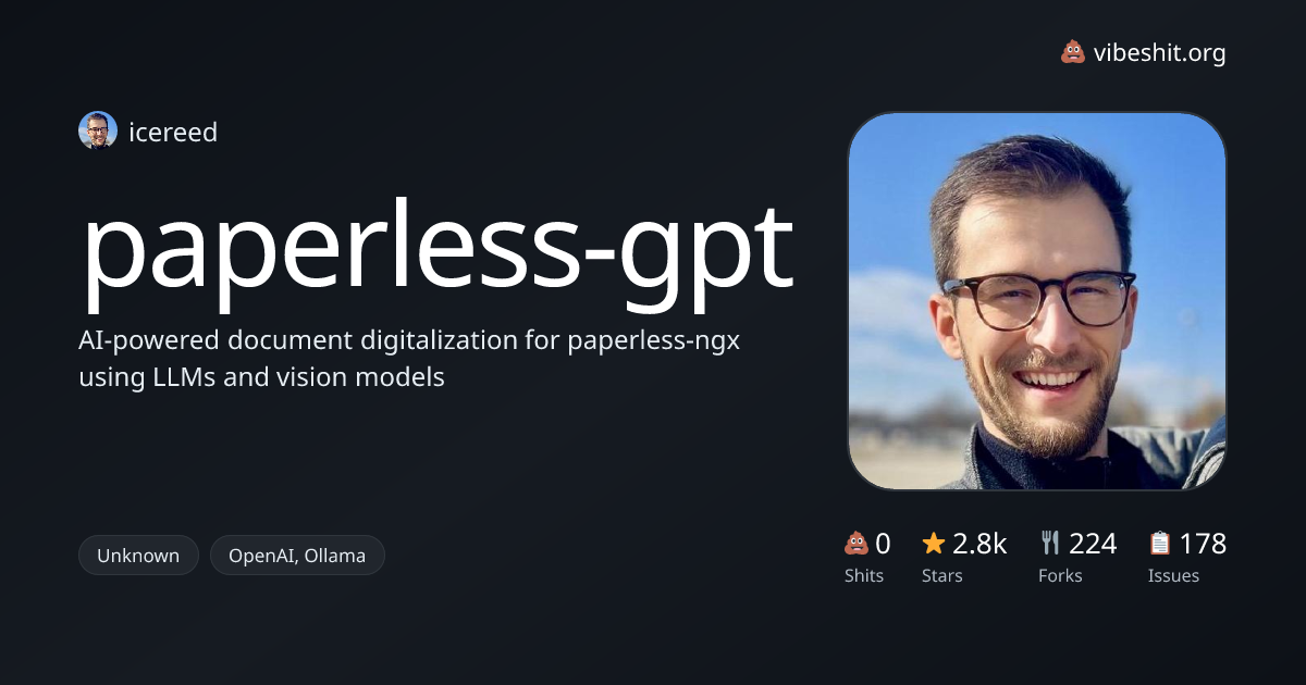 paperless-gpt - Vibe Shit