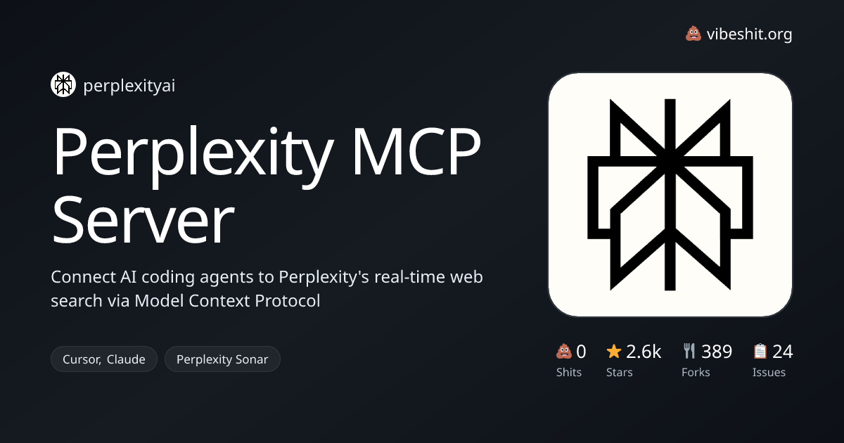 Perplexity MCP Server - Vibe Shit